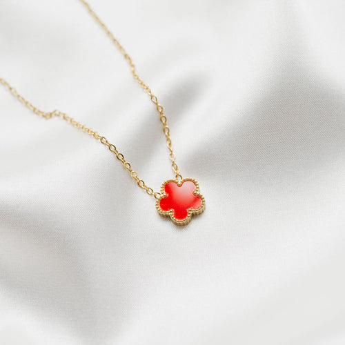 Collier Tsubaki une fleur