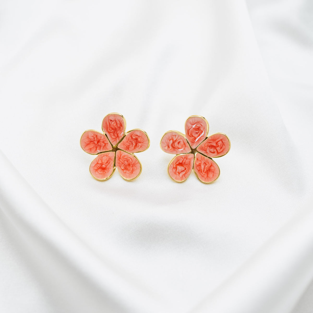 Boucles d'oreilles Corail