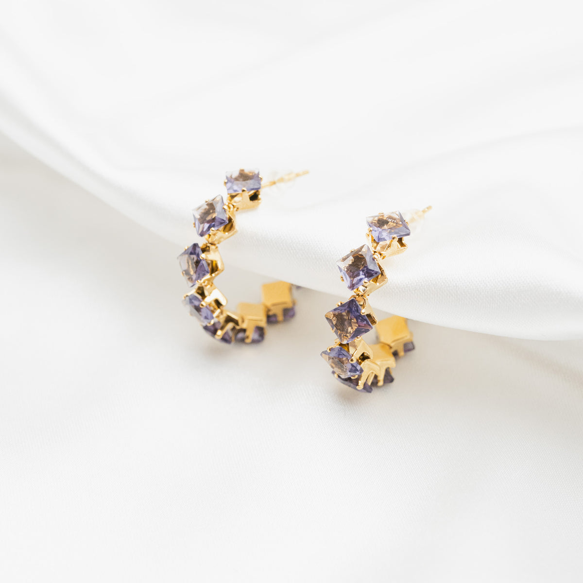 Boucles d'oreilles Iolite