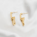 Boucles d'oreilles Torsade