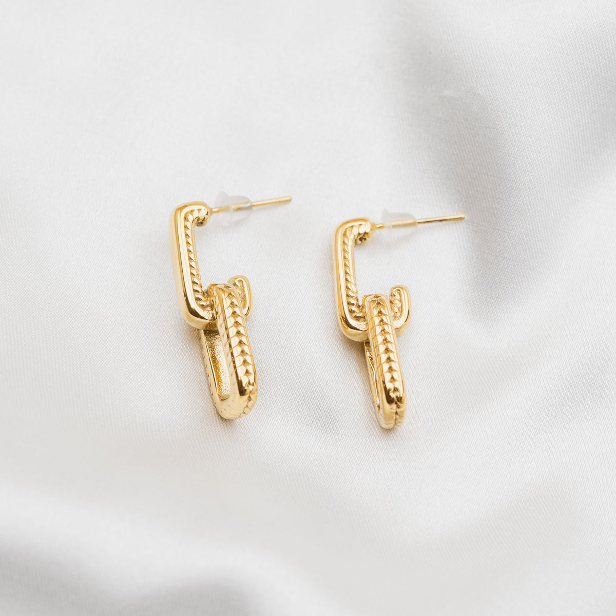 Boucles d'oreilles Torsade