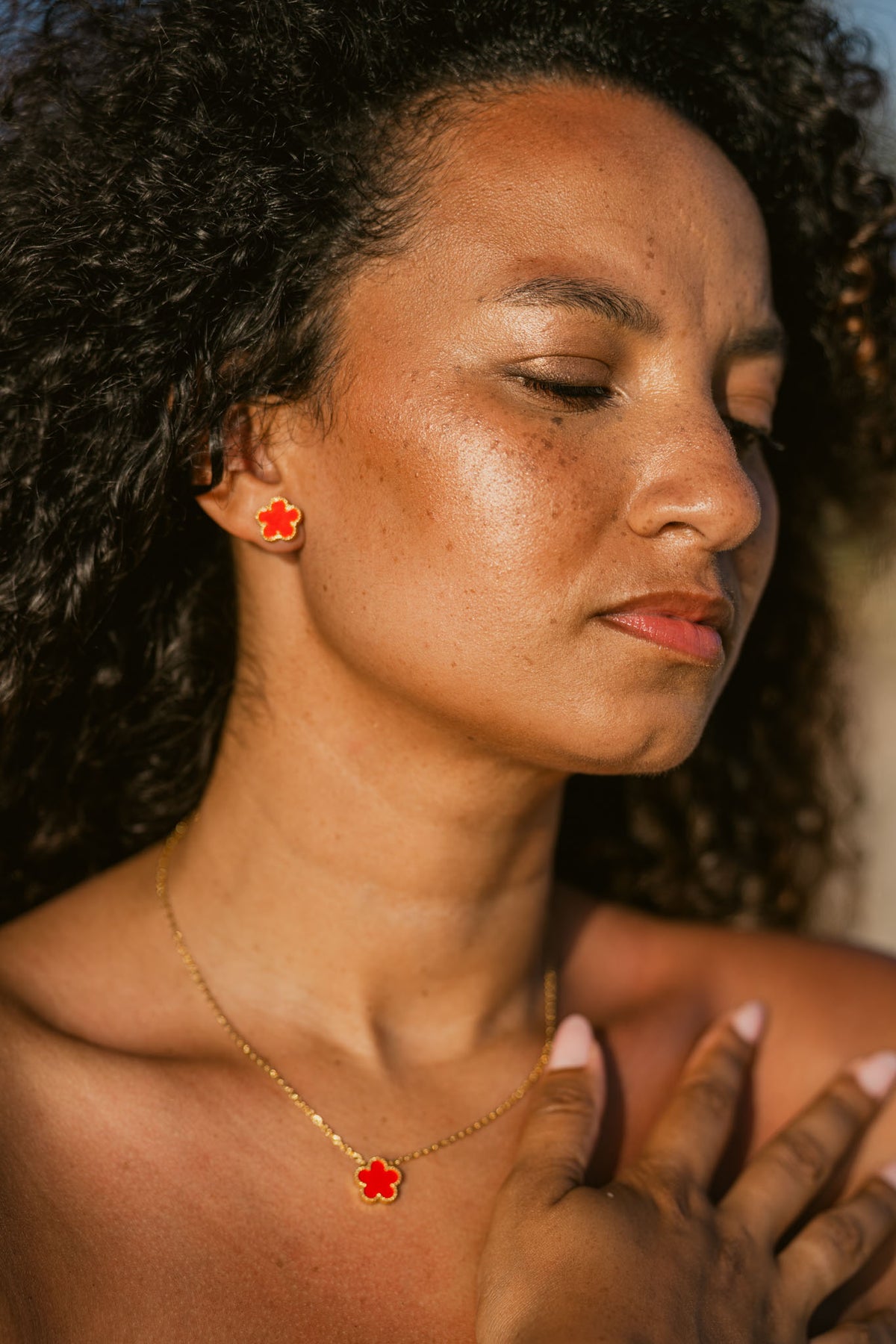 Boucles d'oreilles Tsubaki