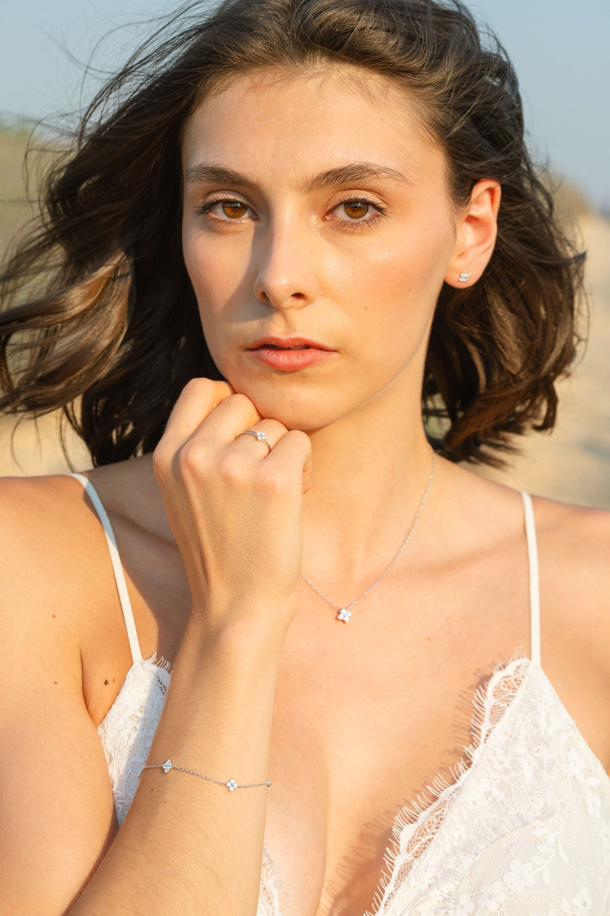 Boucles d'oreilles Givrine