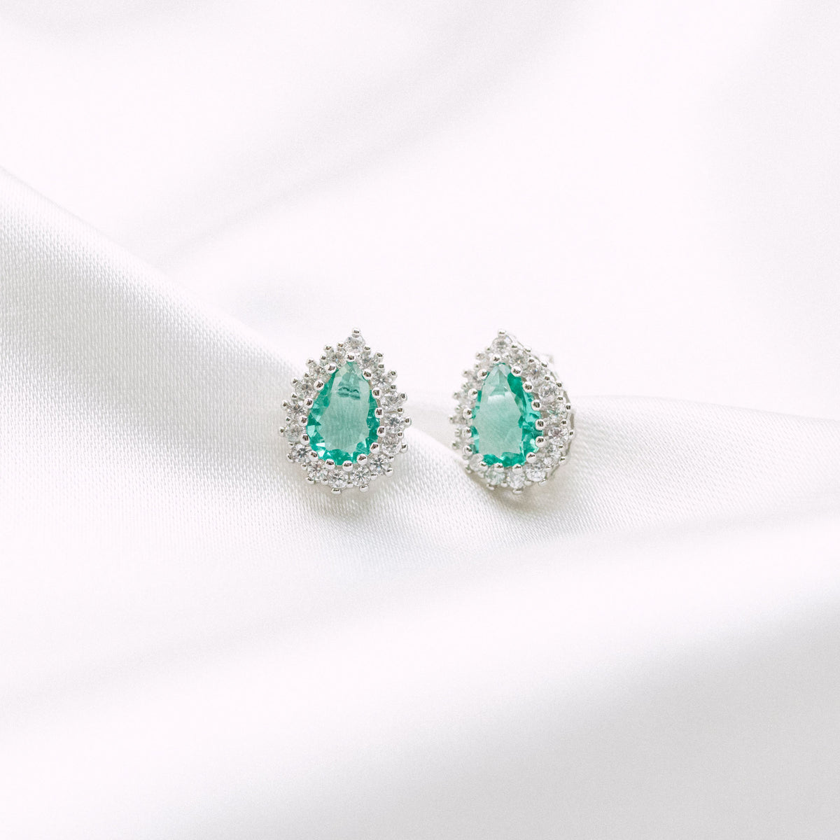 Boucles d'oreilles Céladon