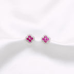 Boucles d'oreilles Fuchsine