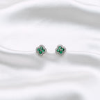 Boucles d'oreilles Émeraudine