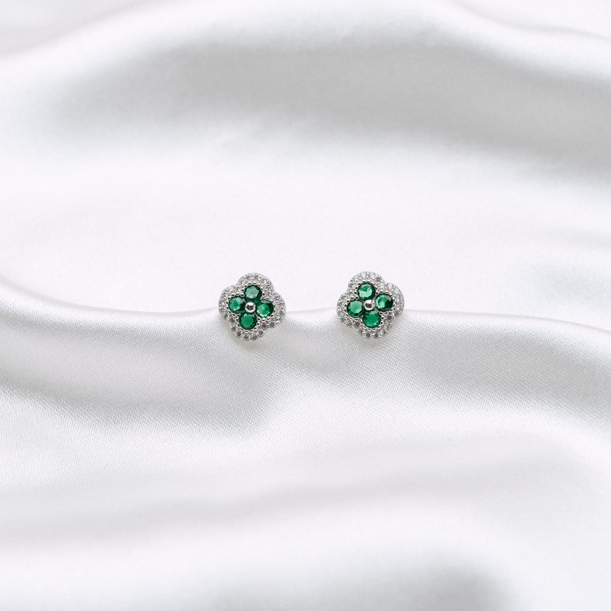Boucles d'oreilles Émeraudine